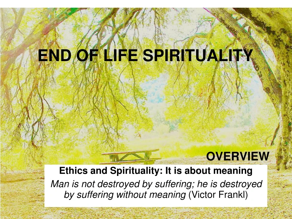 end of life spirituality