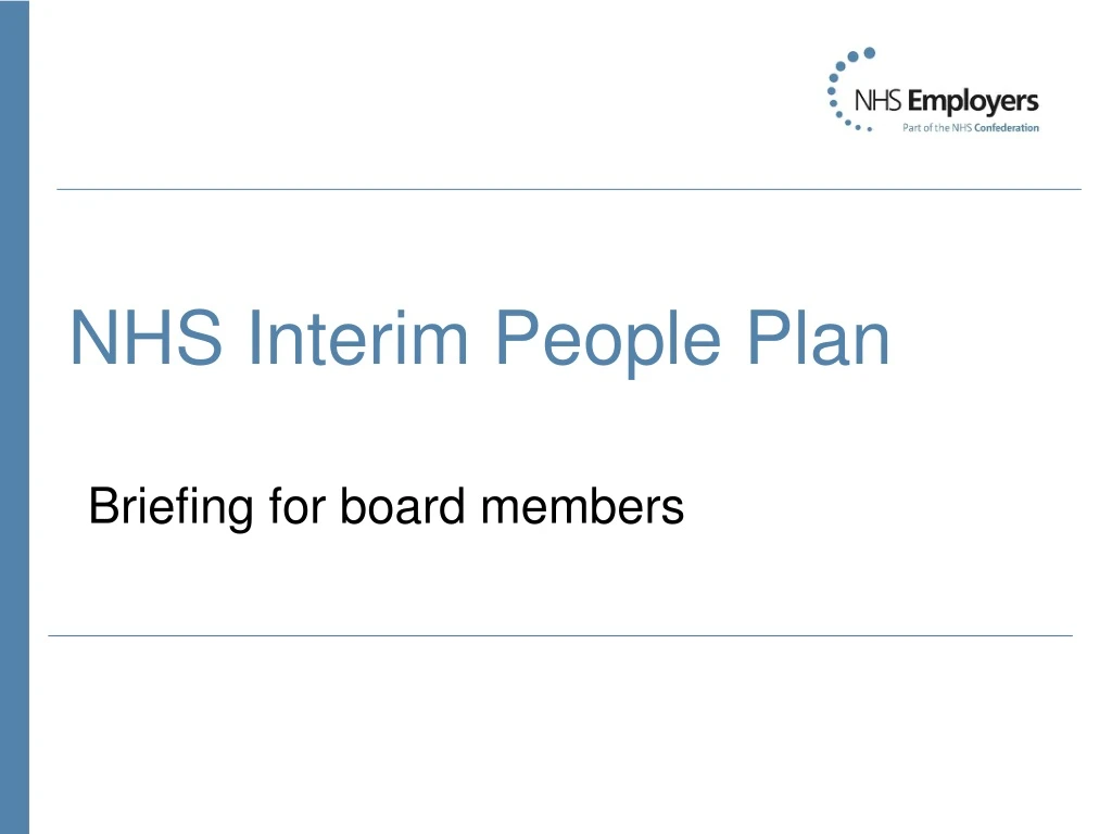 briefing for board members