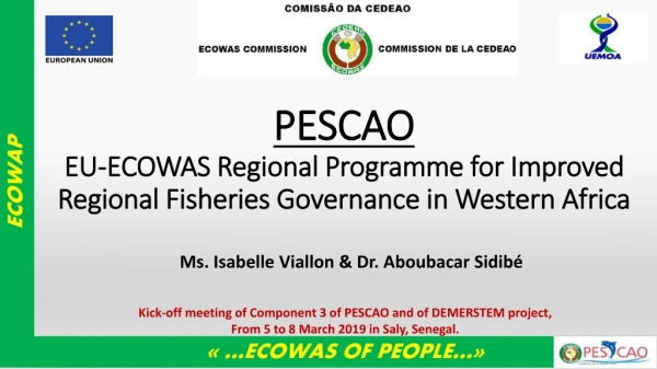 PESCAO EU-ECOWAS Regional Programme for Improved Regional Fisheries Governance in Western Africa