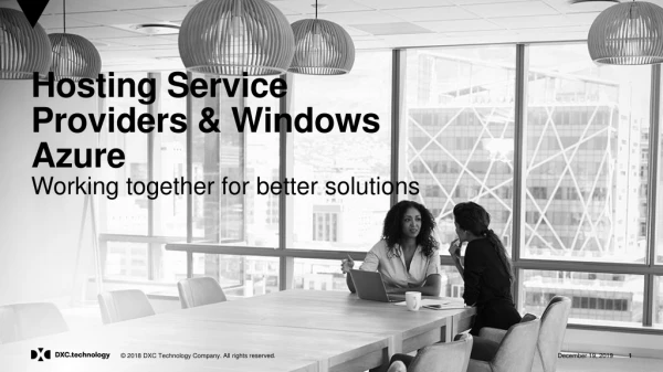 Hosting Service Providers &amp; Windows Azure Working together for better solutions