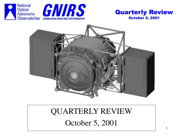 QUARTERLY REVIEW October 5, 2001