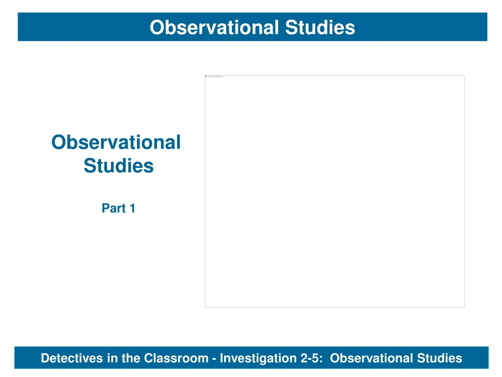 observational studies
