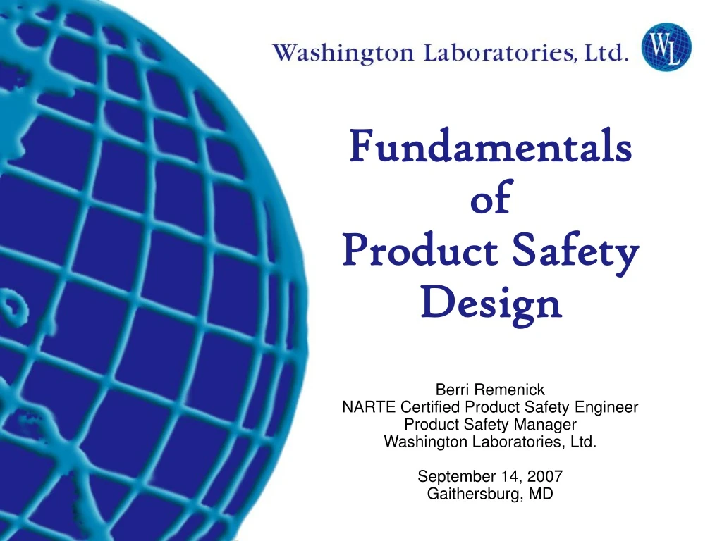 fundamentals of product safety design berri