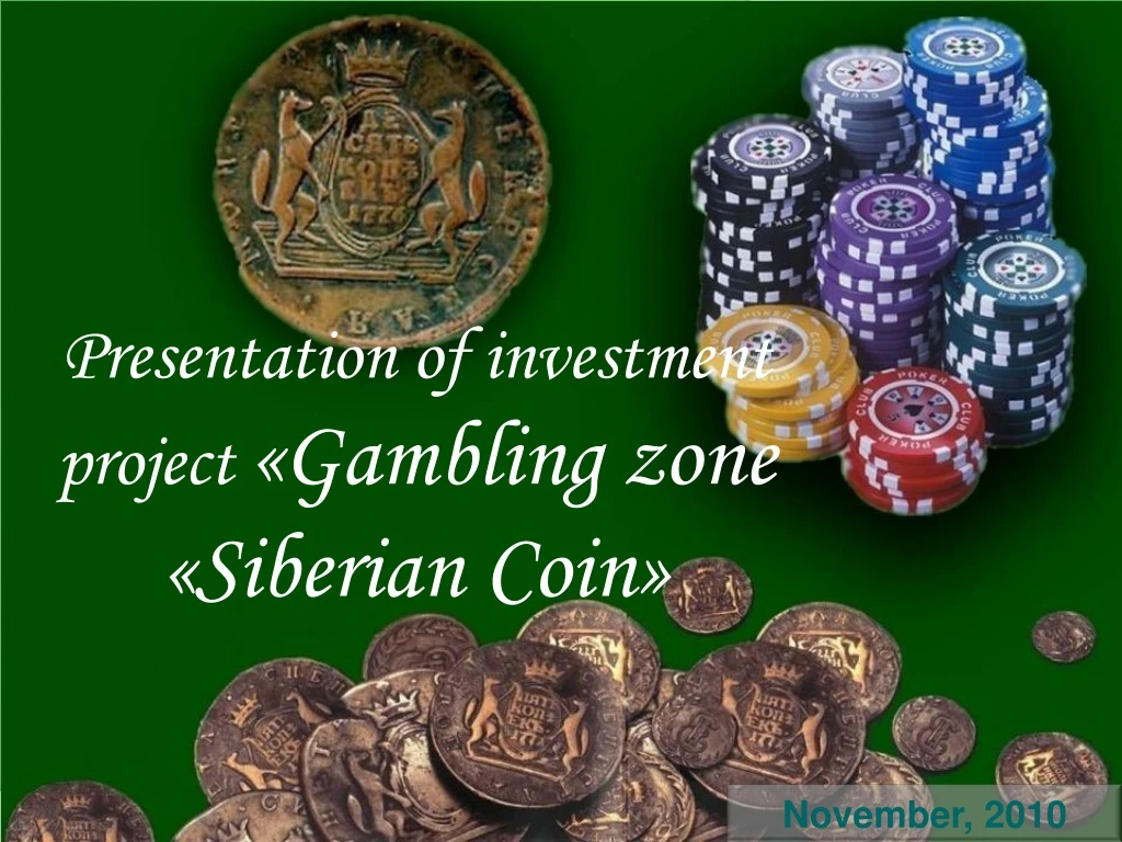 presentation of investment project gambling zone