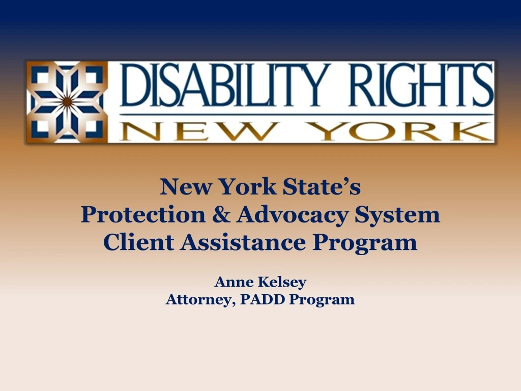 new york state s protection advocacy system