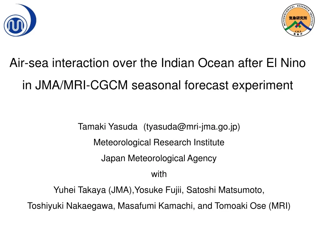 air sea interaction over the indian ocean after