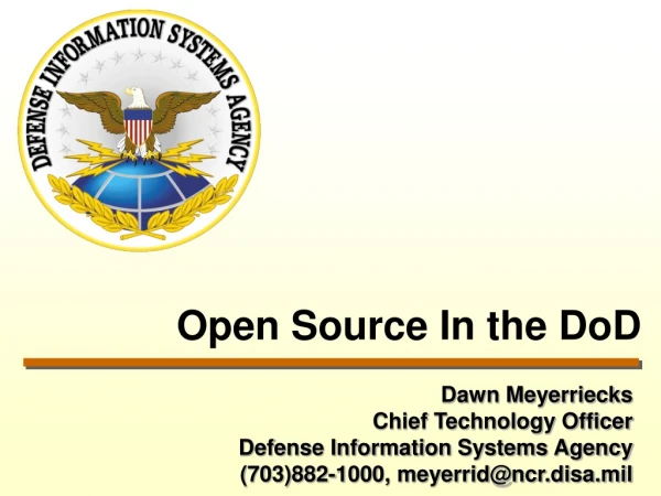 Open Source In the DoD