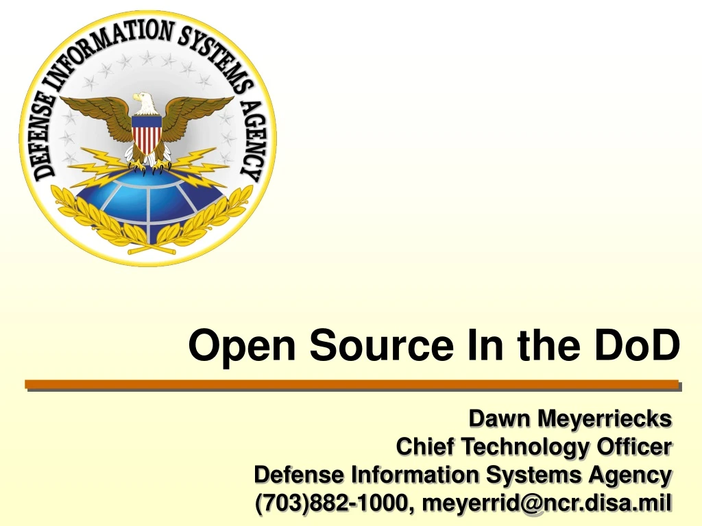 open source in the dod