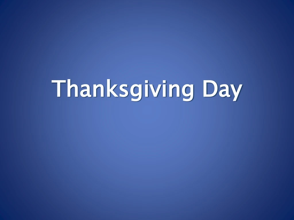 thanksgiving day