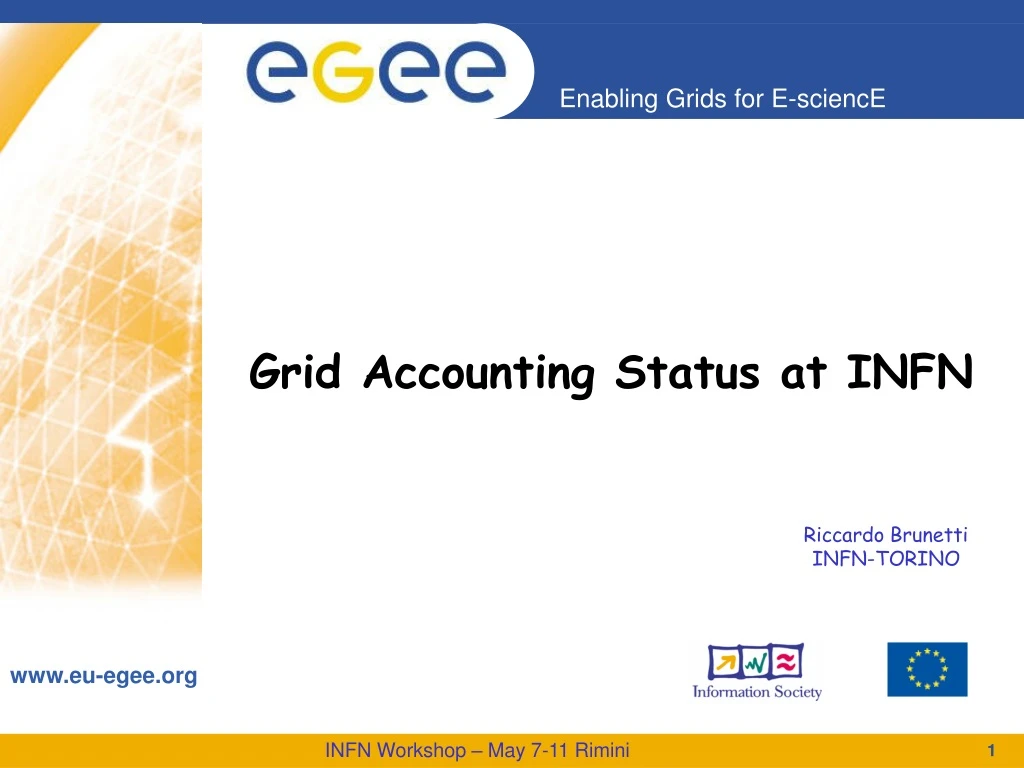 grid accounting status at infn