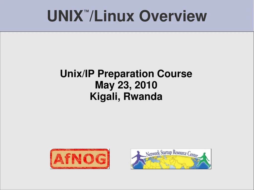 unix linux overview