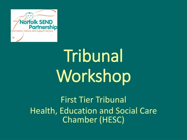 Tribunal Workshop