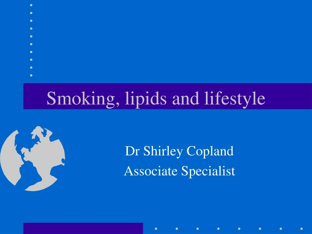 smoking lipids and lifestyle