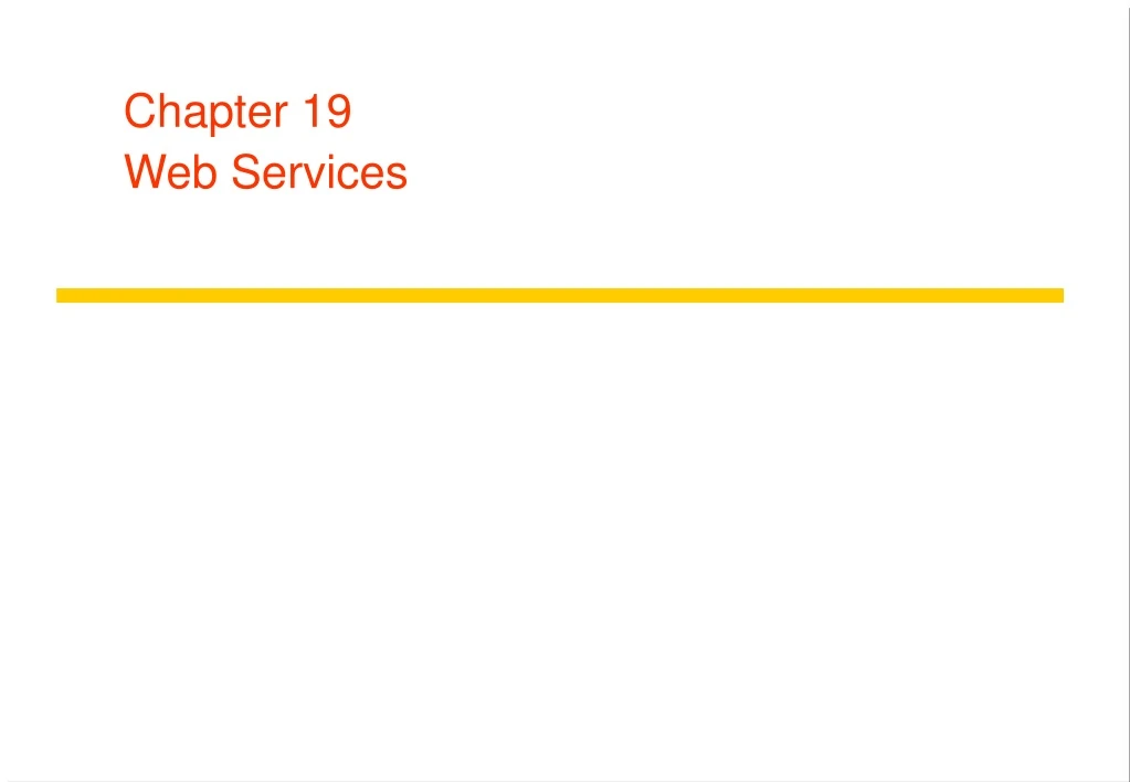 chapter 19 web services