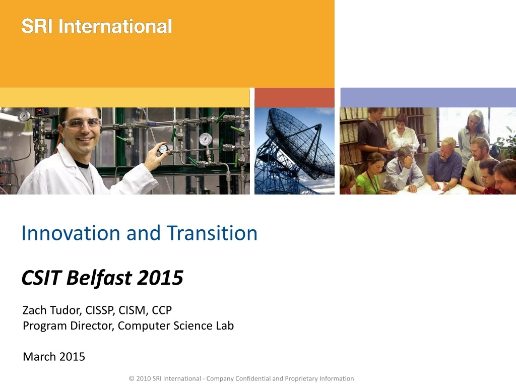 innovation and transition csit belfast 2015