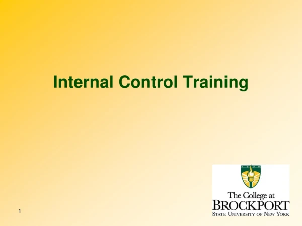 Internal Control Training