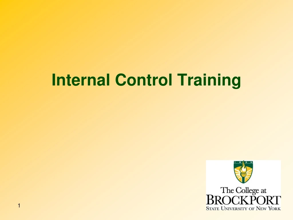 internal control training