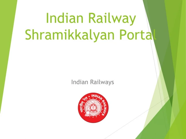Indian Railway  Shramikkalyan  Portal