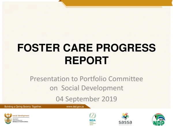 FOSTER CARE PROGRESS REPORT