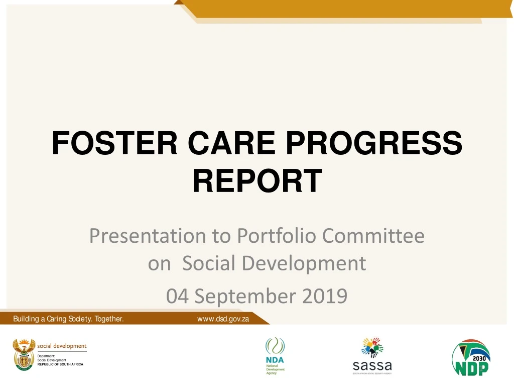 foster care progress report