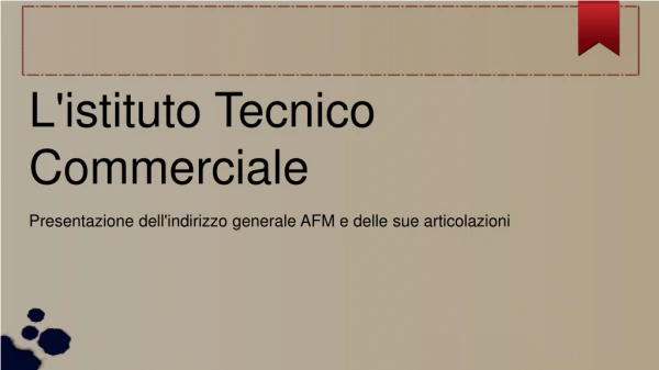 L'istituto Tecnico Commerciale