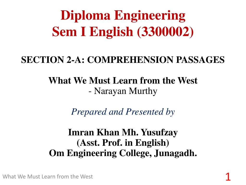 diploma engineering sem i english 3300002