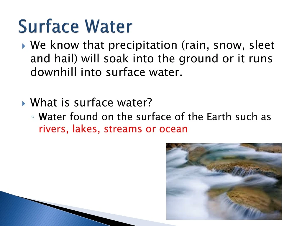 surface water