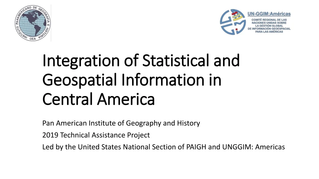 integration of statistical and geospatial information in central america