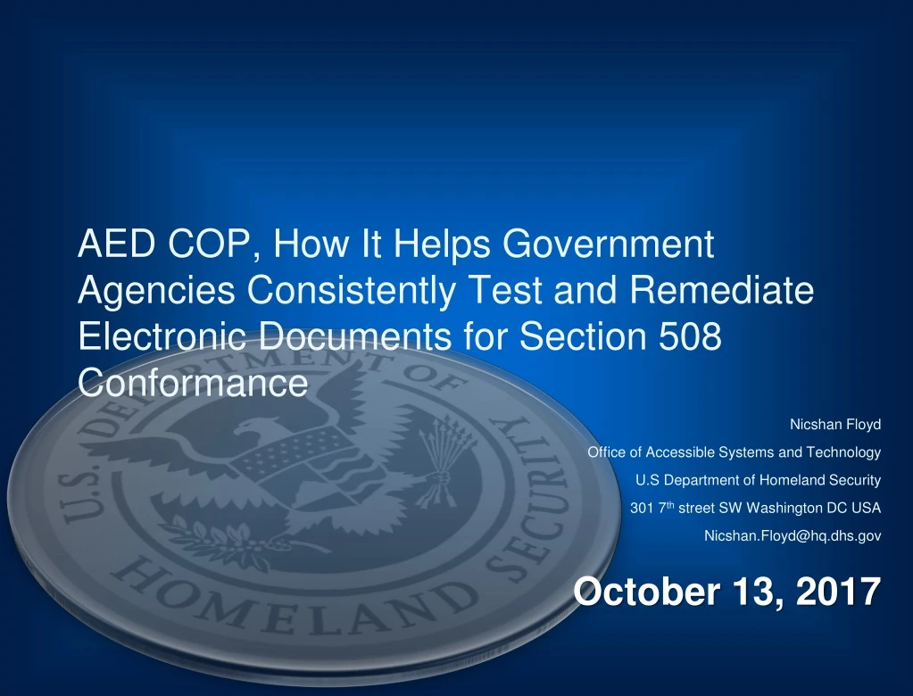 aed cop how it helps government agencies