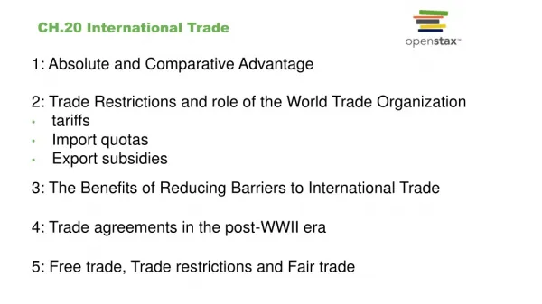 CH.20 International Trade
