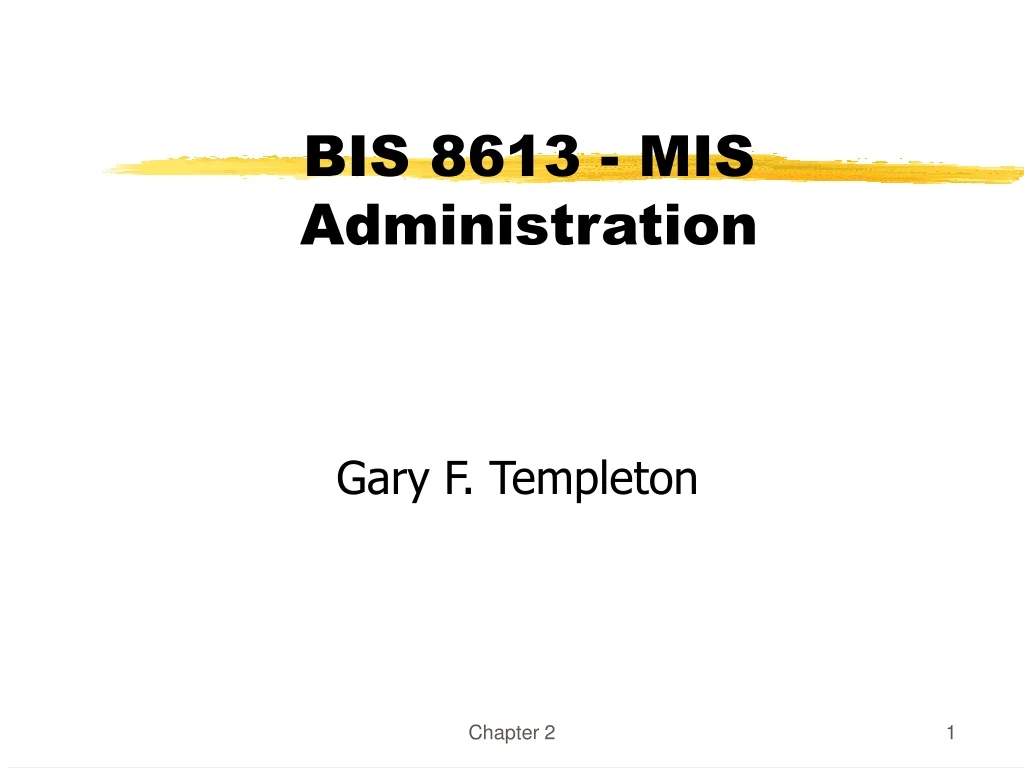 bis 8613 mis administration