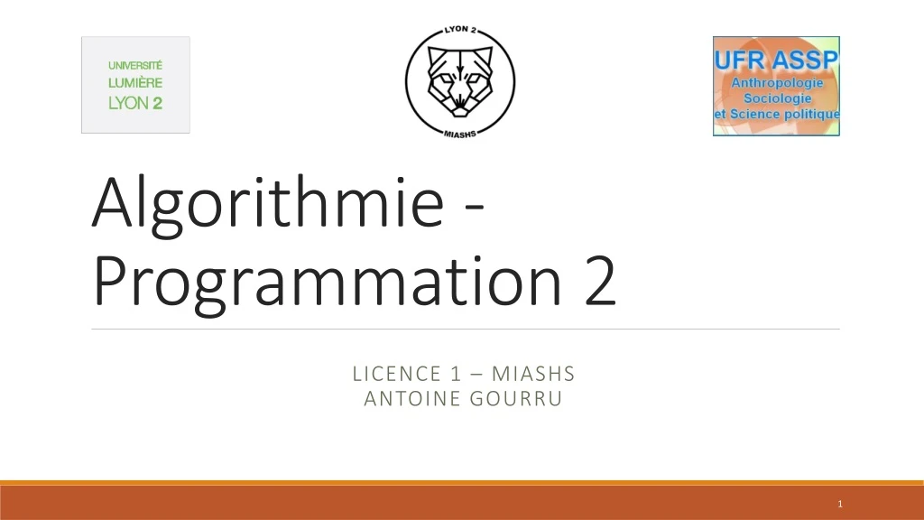 algorithmie programmation 2