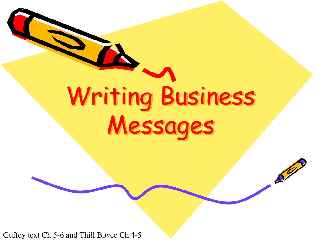 writing business messages