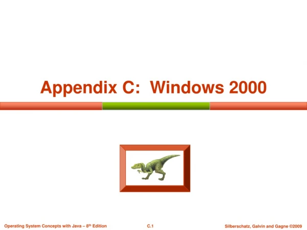 Appendix C:  Windows 2000