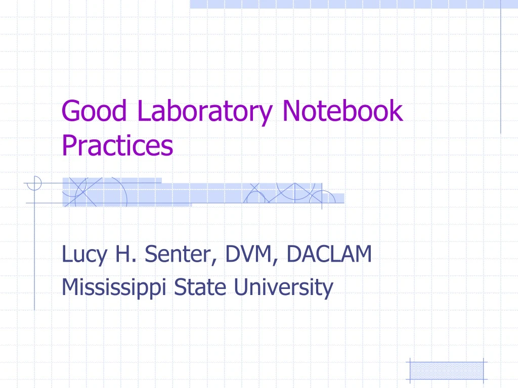 good laboratory notebook practices