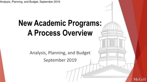 New Academic Programs: A Process Overview