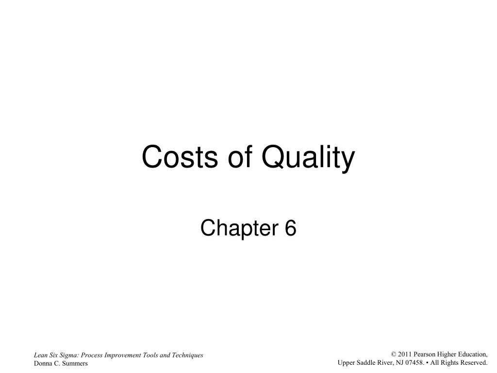 costs of quality