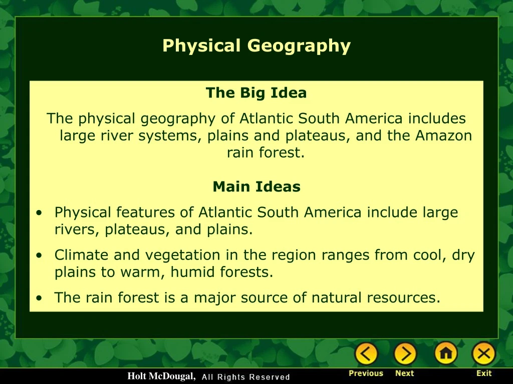 physical geography