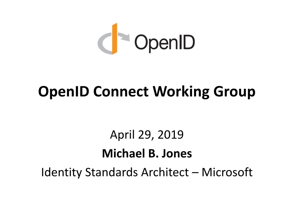 openid connect working group