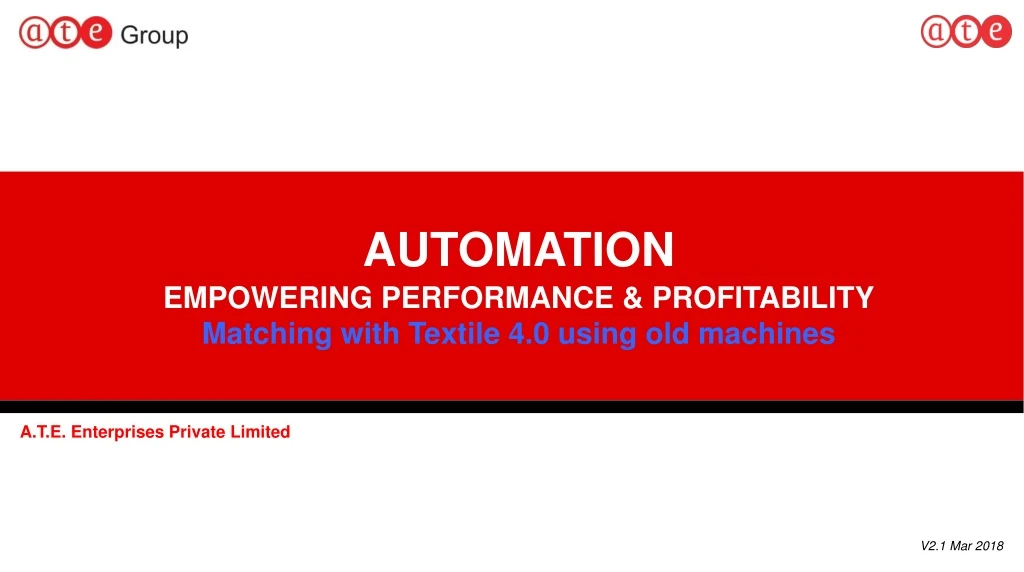 automation empowering performance profitability