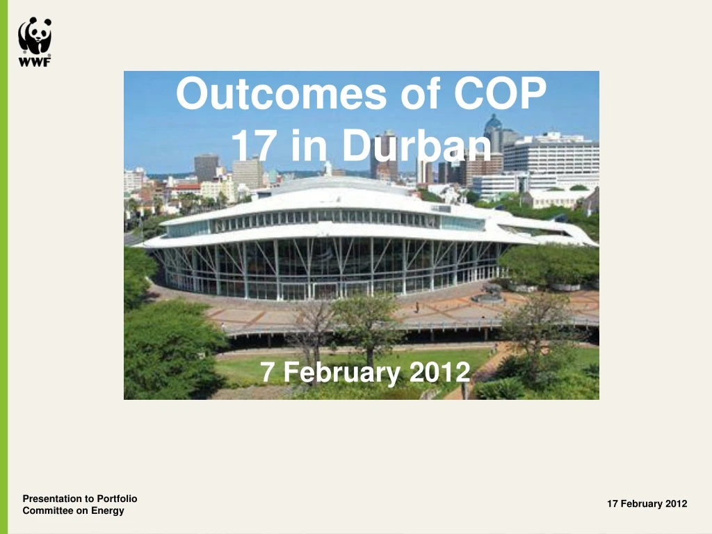 outcomes of cop 17 in durban