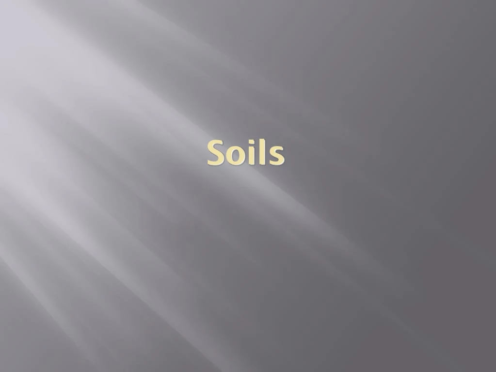 soils