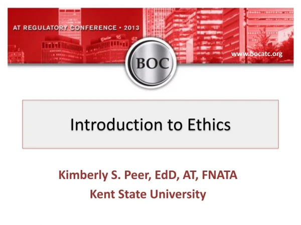 Introduction to Ethics