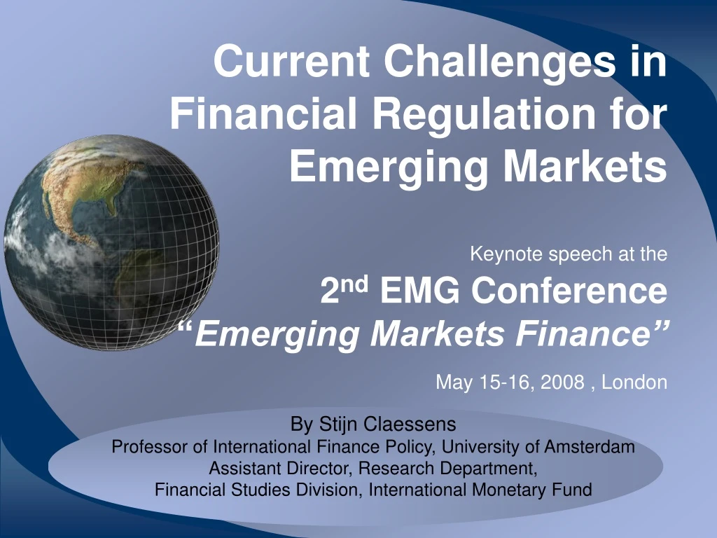 current challenges in financial regulation