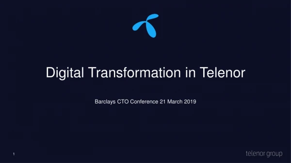 Digital Transformation in Telenor