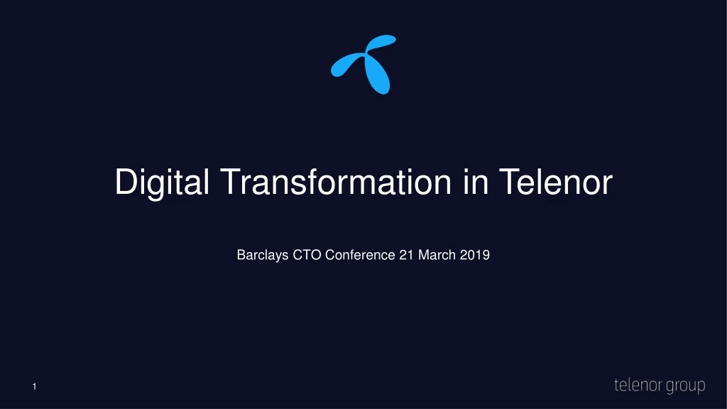 digital transformation in telenor