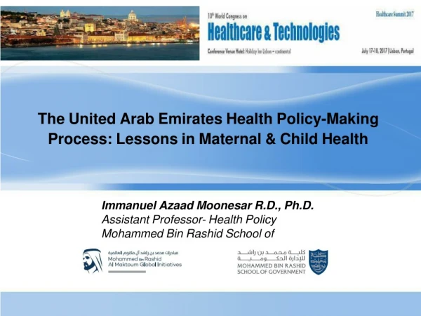 The United Arab Emirates Health Policy-Making Process: Lessons in Maternal &amp; Child Health
