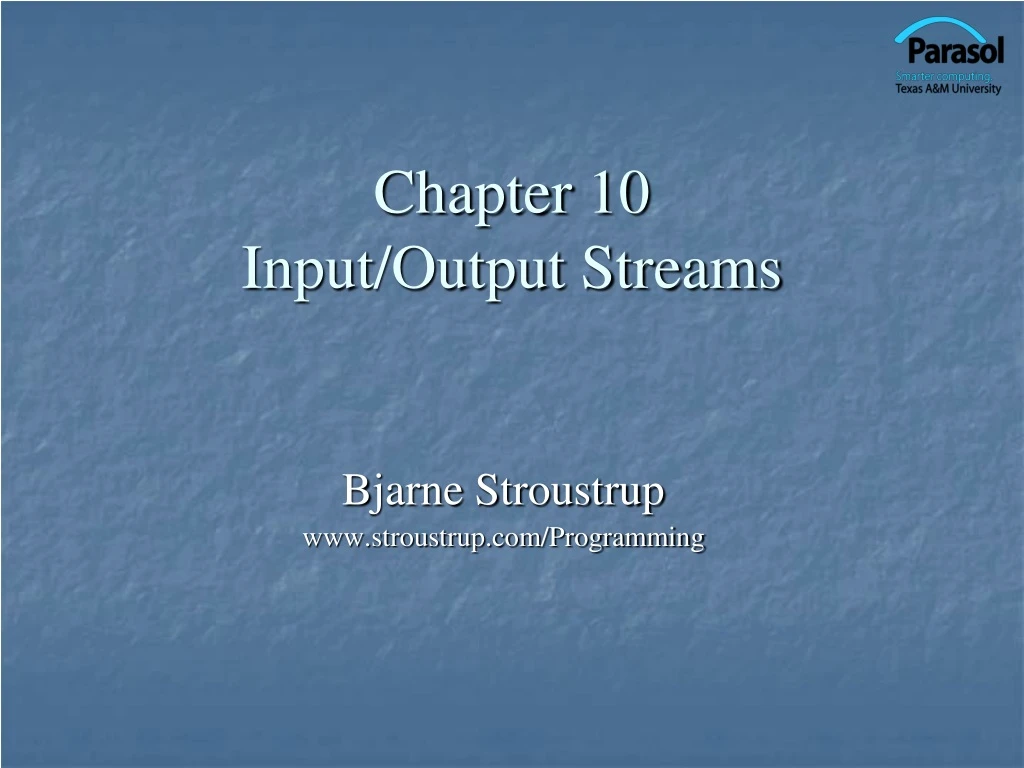 chapter 10 input output streams