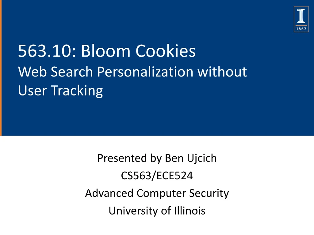 563 10 bloom cookies web search personalization without user tracking