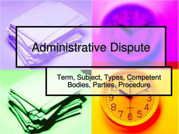 Administrative Dispute
